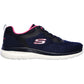 Skechers Women's Bountiful Quick Path Shoes in Navy/Hot Pink