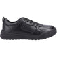 Hush Puppies Shane Leather Junior Black Lace-Up Shoes