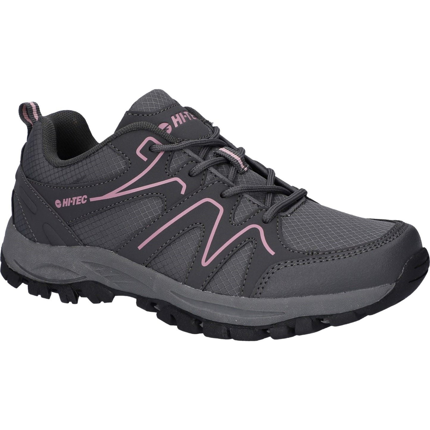 Hi-Tec Maine Polyester Women's Steel Grey Charcoal Hiking Boots