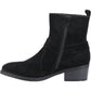 Hush Puppies Iria Suede Women's Black Heeled Ankle Boots
