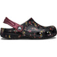 Crocs Classic Graphic Thermoplastic Black/Multi Clogs