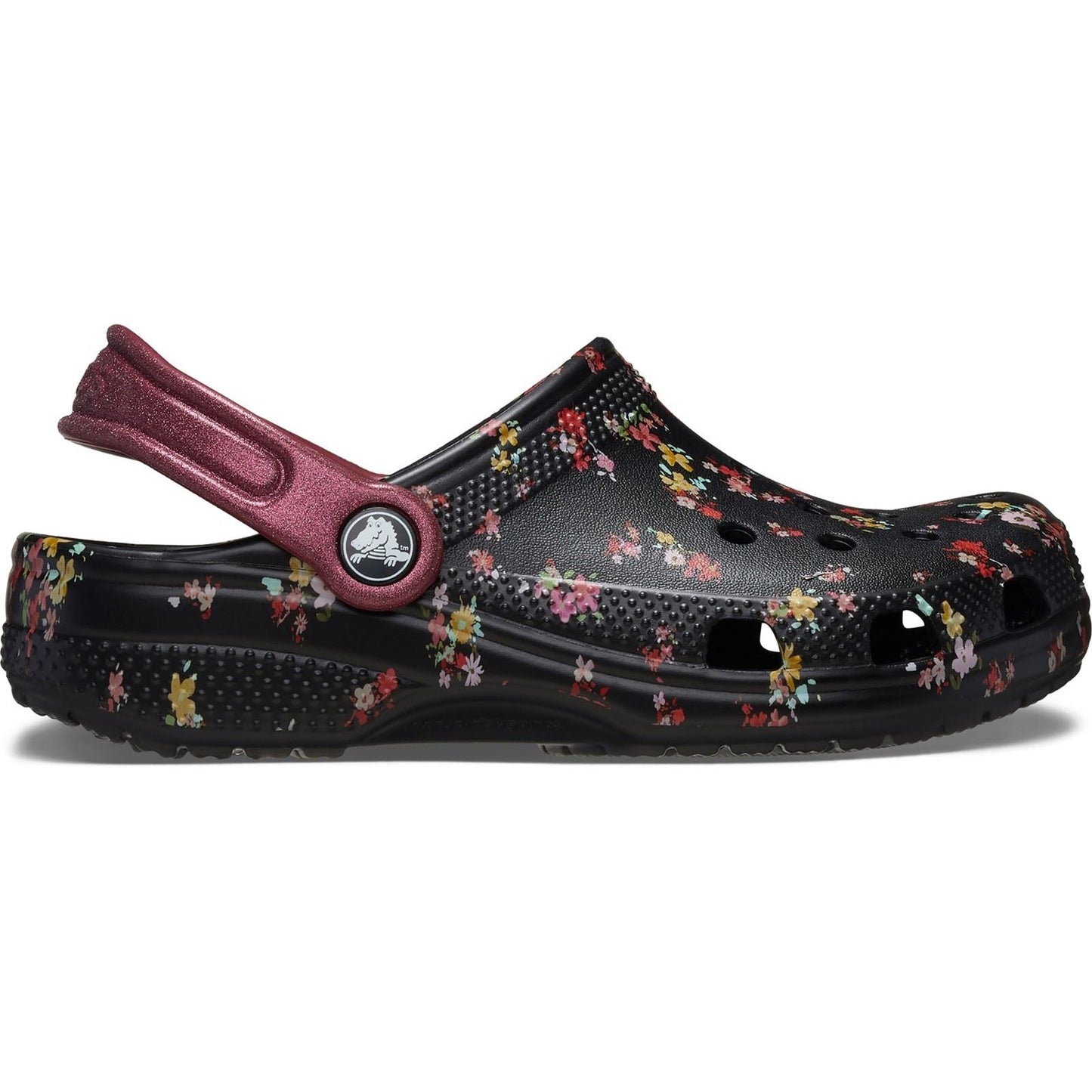 Crocs Classic Graphic Thermoplastic Black/Multi Clogs