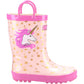 Cotswold Puddle Rubber Unicorn Wellington Boots