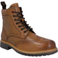 Hunter Men's Cawdor Brogue Ankle in Tan