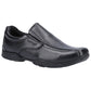 Hush Puppies Elijah Youth Boys Black Leather Loafers