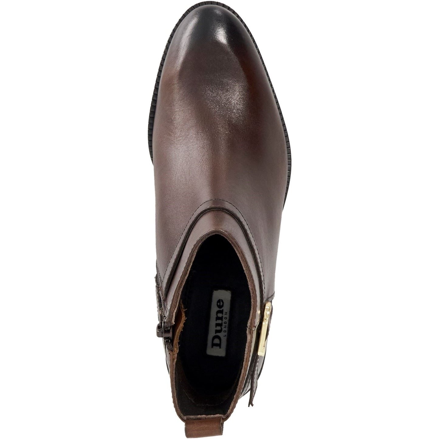 Dune Pemma Leather Women's Brown Boots