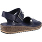 Hush Puppies Ellie Leather Women's Navy Sandals