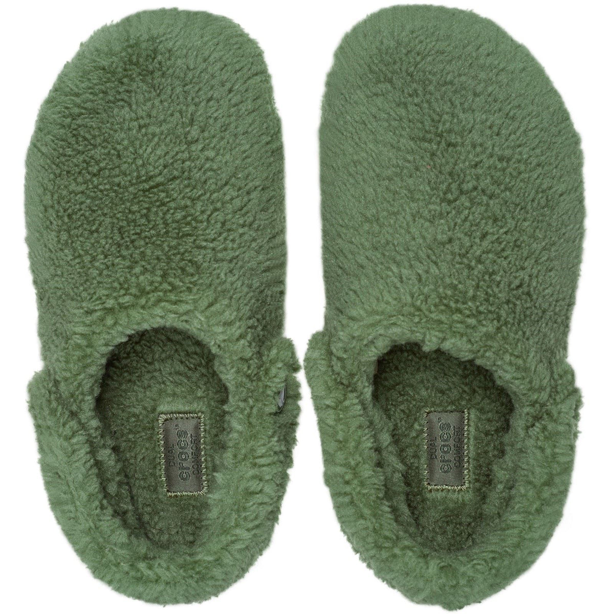 Crocs Classic Cozzzy Polyester Army Green Slippers