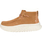 HEYDUDE Women's Wendy Peak Hi Suede Ankle Boots in Chestnut