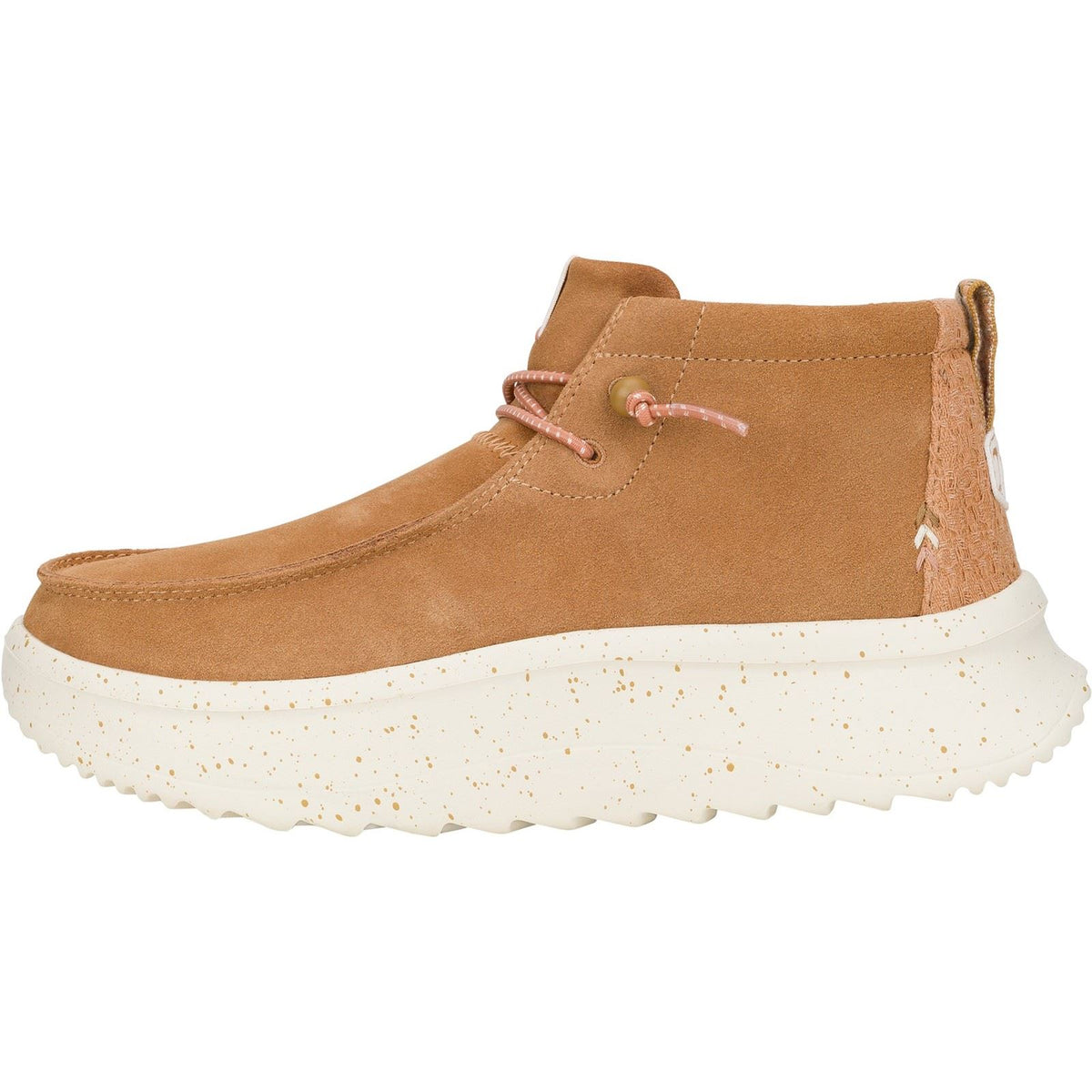 HEYDUDE Women's Wendy Peak Hi Suede Ankle Boots in Chestnut