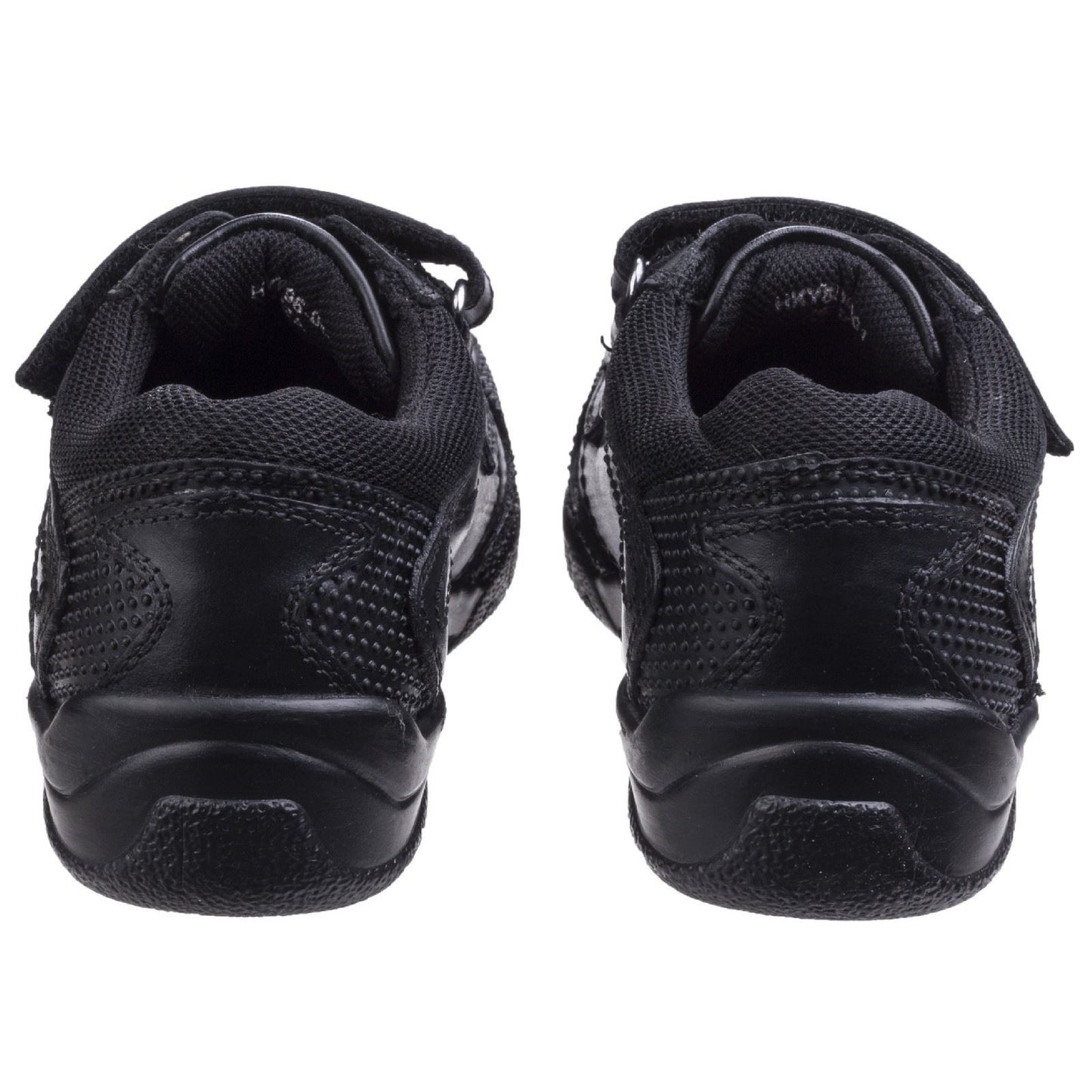 Hush Puppies Jezza Youth Boys Black Leather Loafers