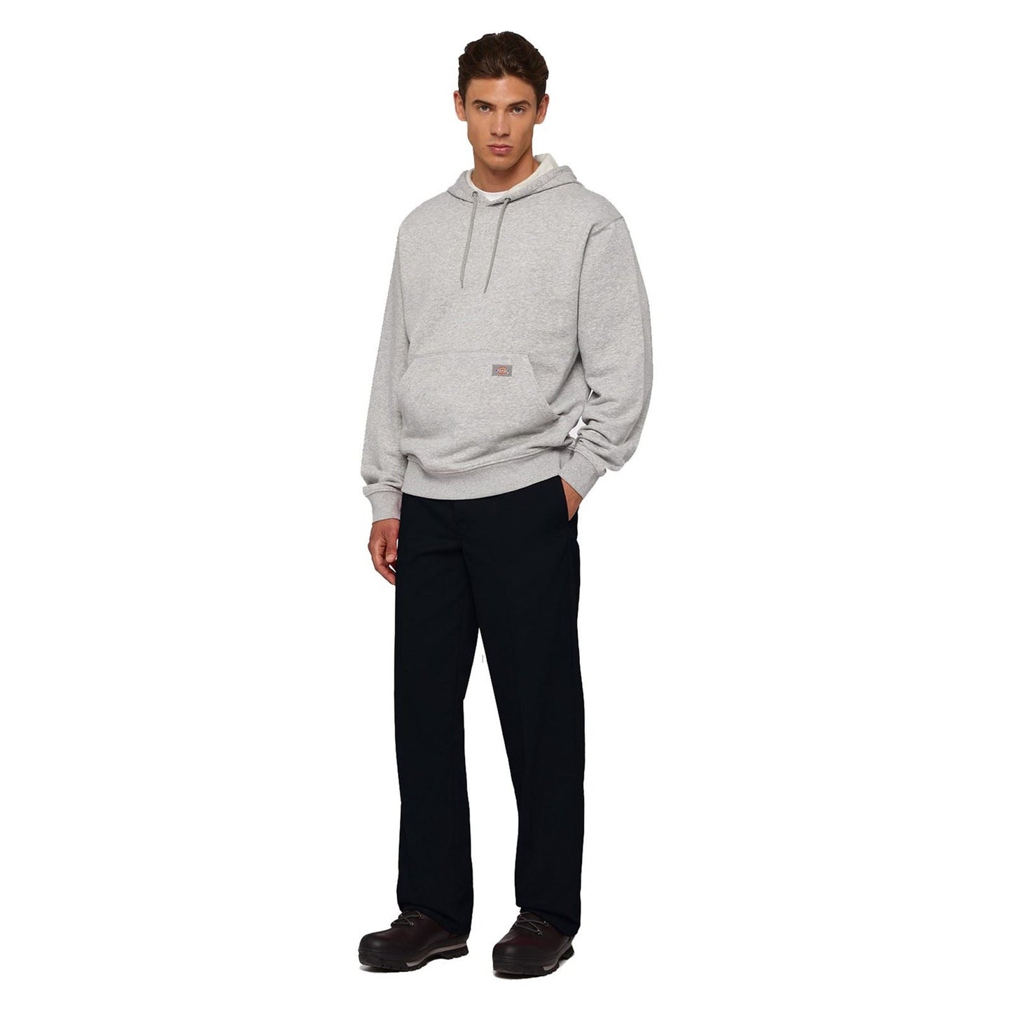 Dickies Men's Everyday Fleece Hoodie in Heather Gray