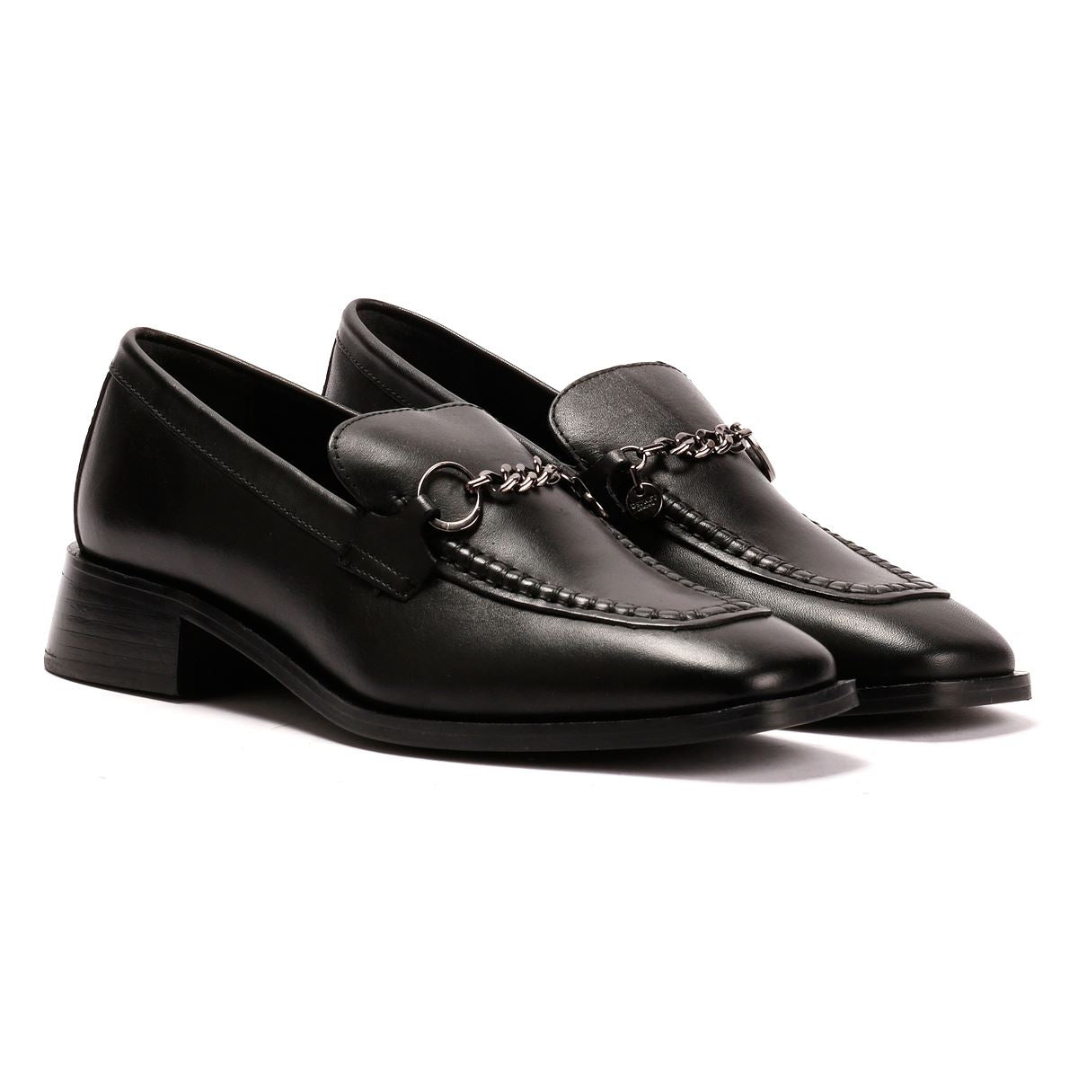 Osprey London The Islington Leather Women's Black Loafers
