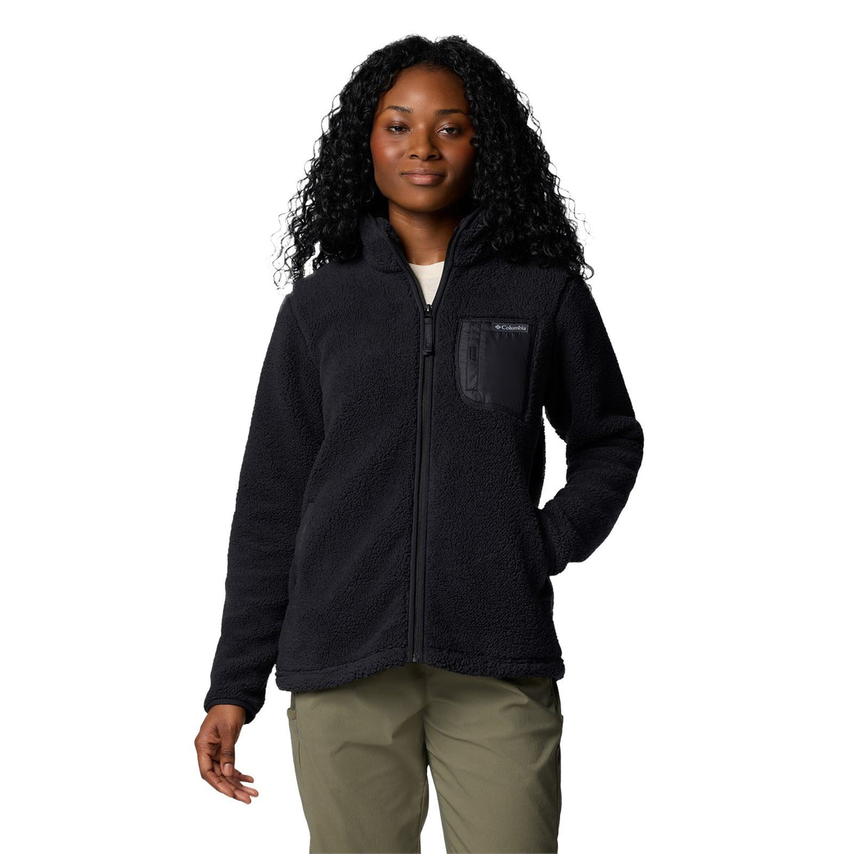 Columbia West Bend Full Zip Women's Black Fleece Jacket