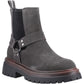 Hush Puppies Raye Suede Women's Charcoal Flat Chelsea Boots