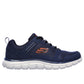 Skechers Men's Track Knockhill Shoes in Navy/Orange