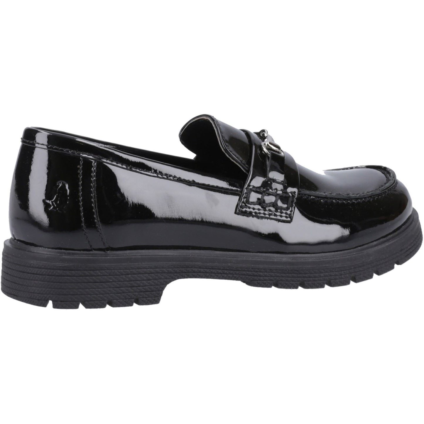 Hush Puppies Lydia Patent Leather Youth Black Loafers