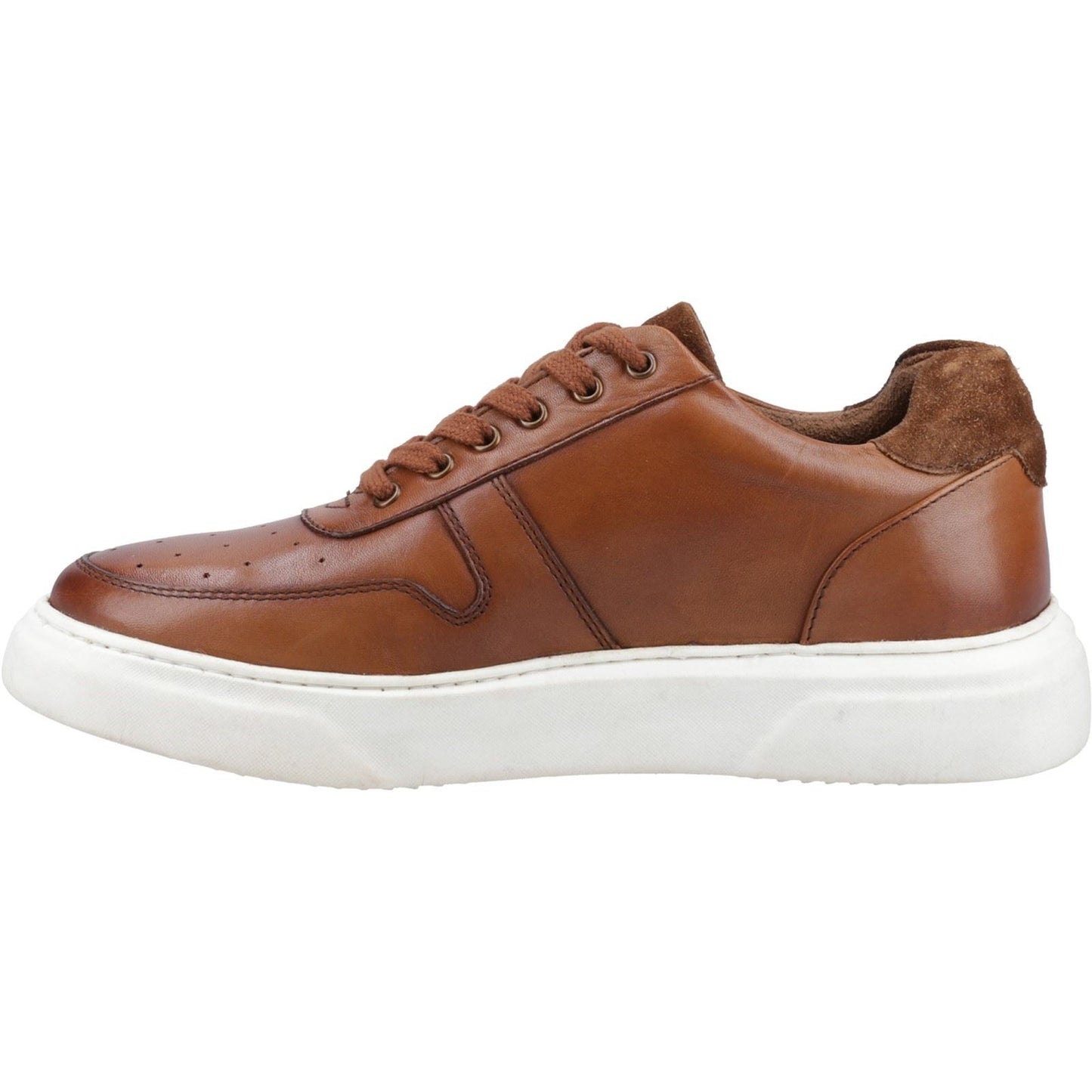 Hush Puppies Wyatt Leather Men's Tan Trainers