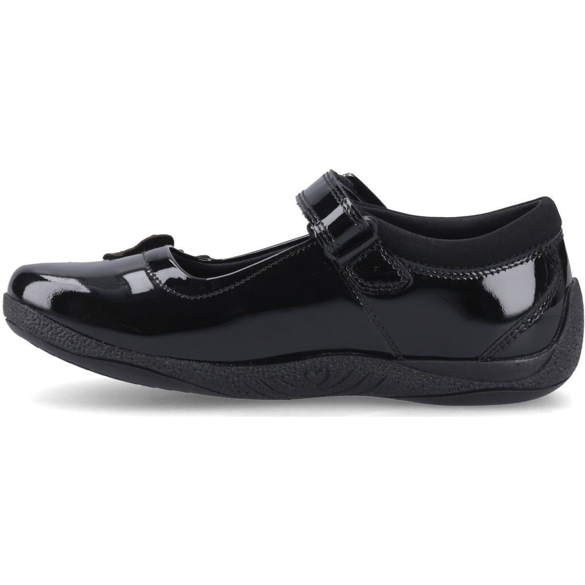 Hush Puppies Julie Ballerina Patent Leather Girl's Black Shoes