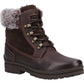 Cotswold Evenlode Leather Women's Brown Winter Ankle Boots