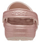 Crocs Unisex Classic Glitter Clog in Quartz