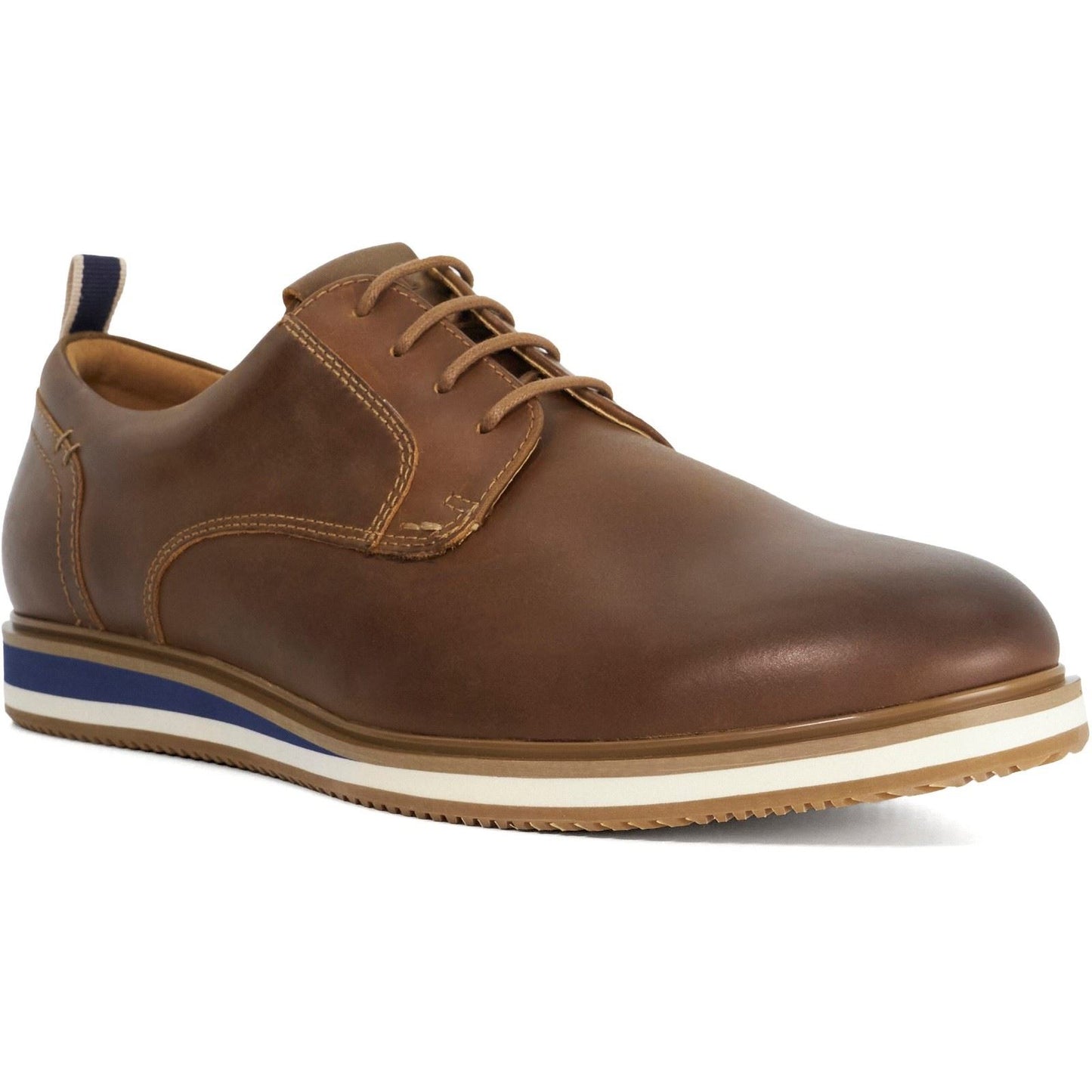 Dune Blaksley Leather Men's Brown Lace-Up Shoes