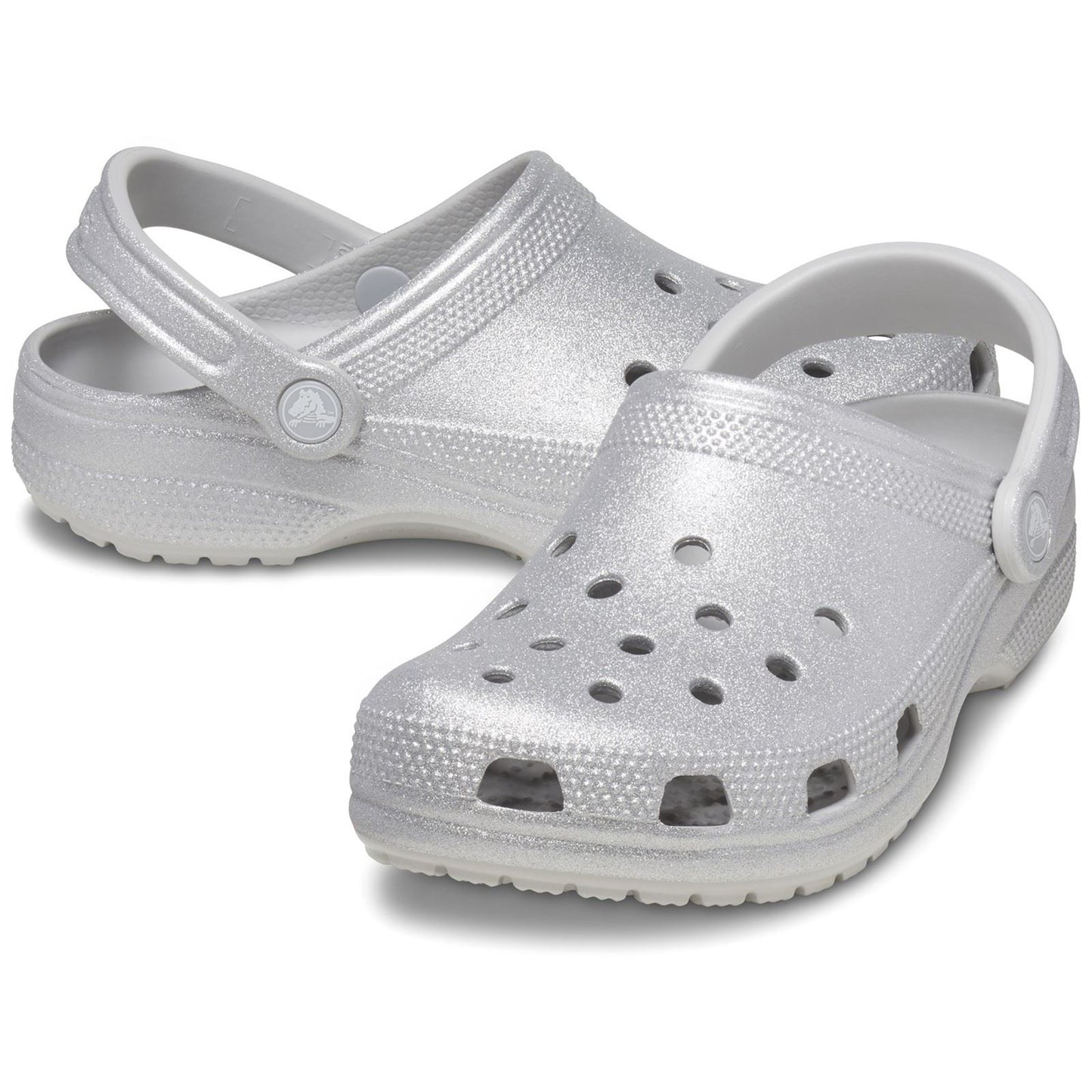 Crocs Unisex Classic Glitter Clog in Atmosphere