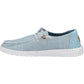 HEYDUDE Women's Wendy Heathered Slub Tropical Shoe in Blue