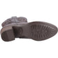 Hush Puppies Wynn Leather Women's Chocolate Heeled Ankle Boots