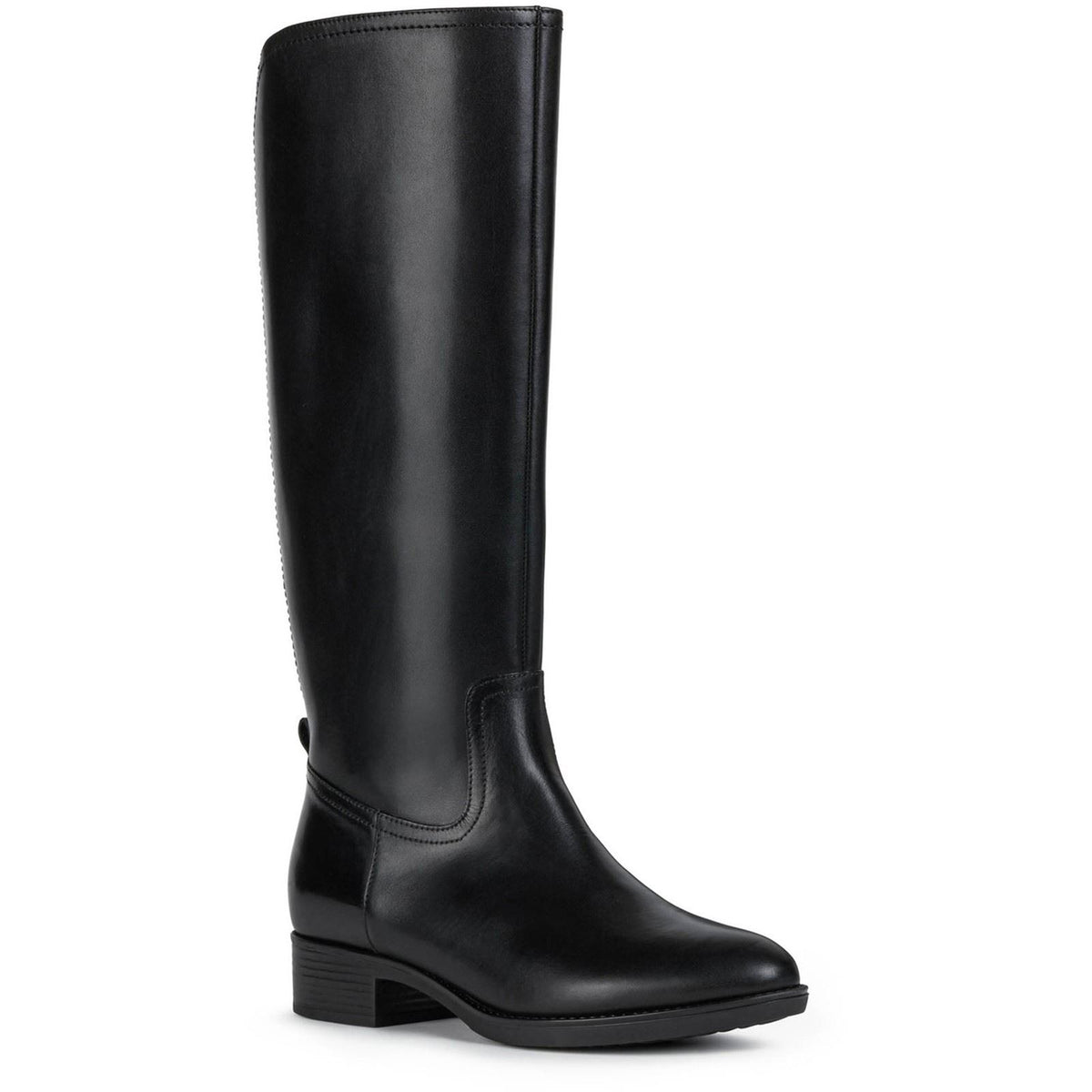 Geox D Felicity Leather Women's Black Boots