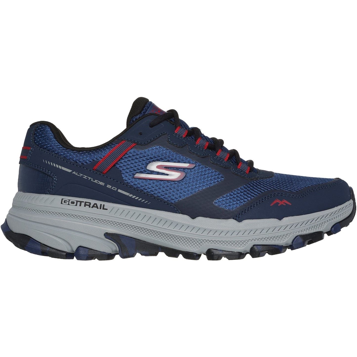 Skechers Performance GO RUN Trail Altitude 2.0 Marble Rock 3 Leather Men's Navy/Red Trainers