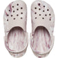 Crocs Unisex Classic Marbled Clog in Quartz