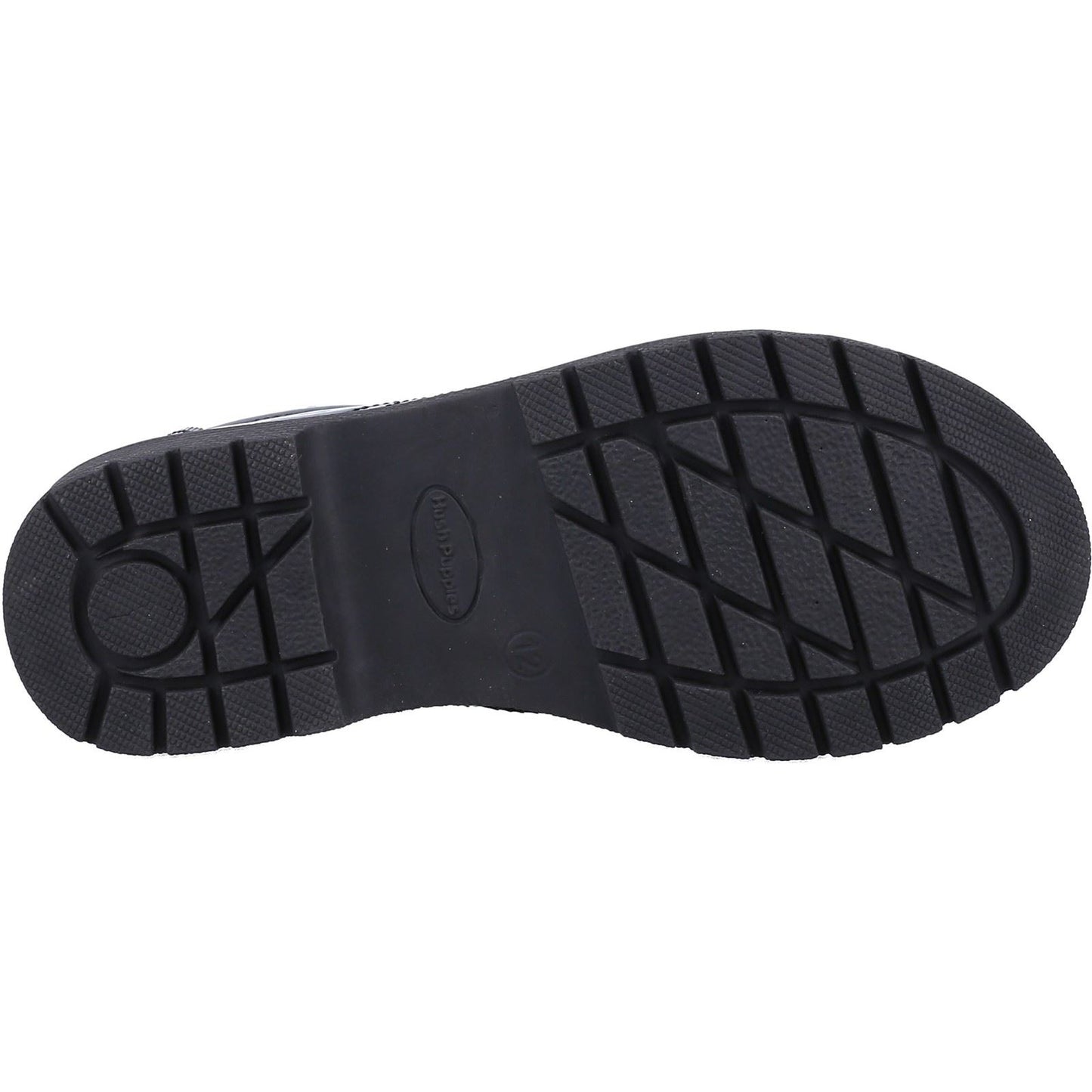 Hush Puppies Sally Youth Black Patent Leather Brogues