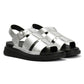 FitFlop GEN-FF Fisherman Leather Women's Silver Sandals