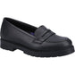 Hush Puppies Hazel Loafer Leather Youth Black Loafers