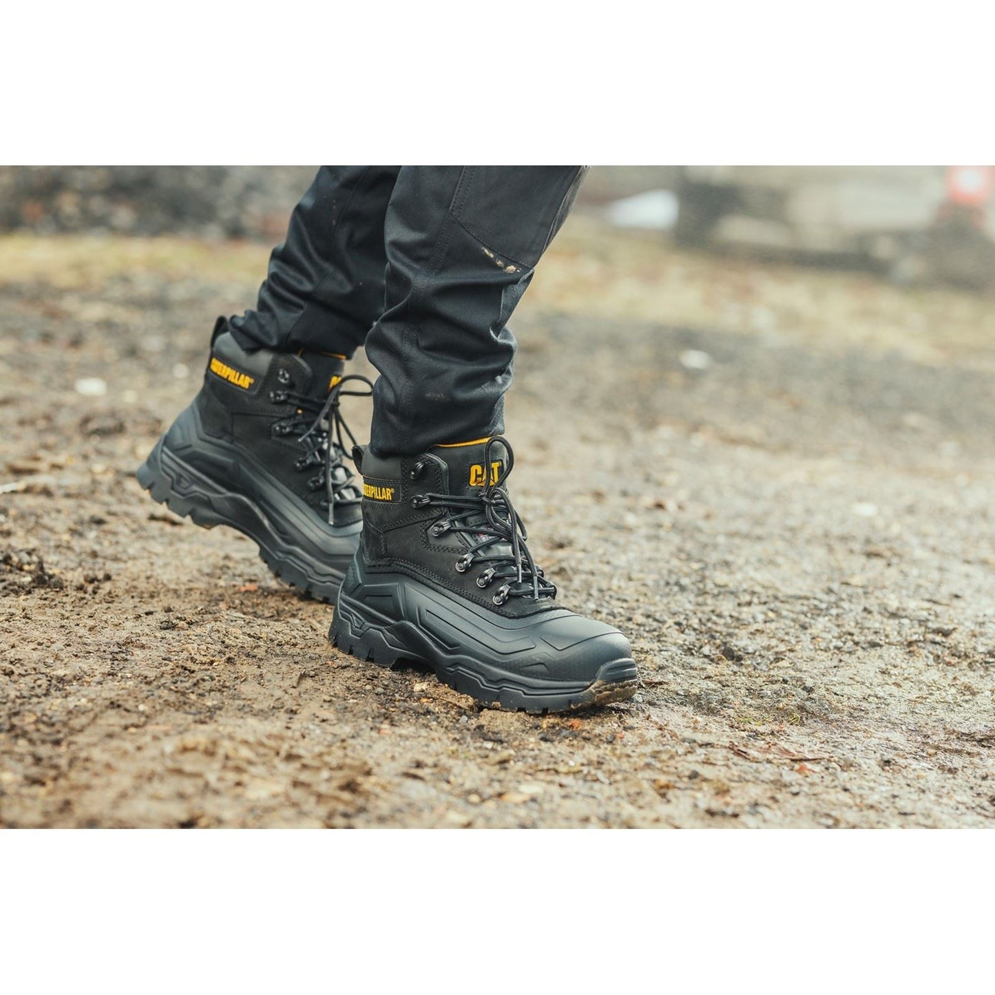 Caterpillar Men's Typhoon SBH Safety Boot in Black