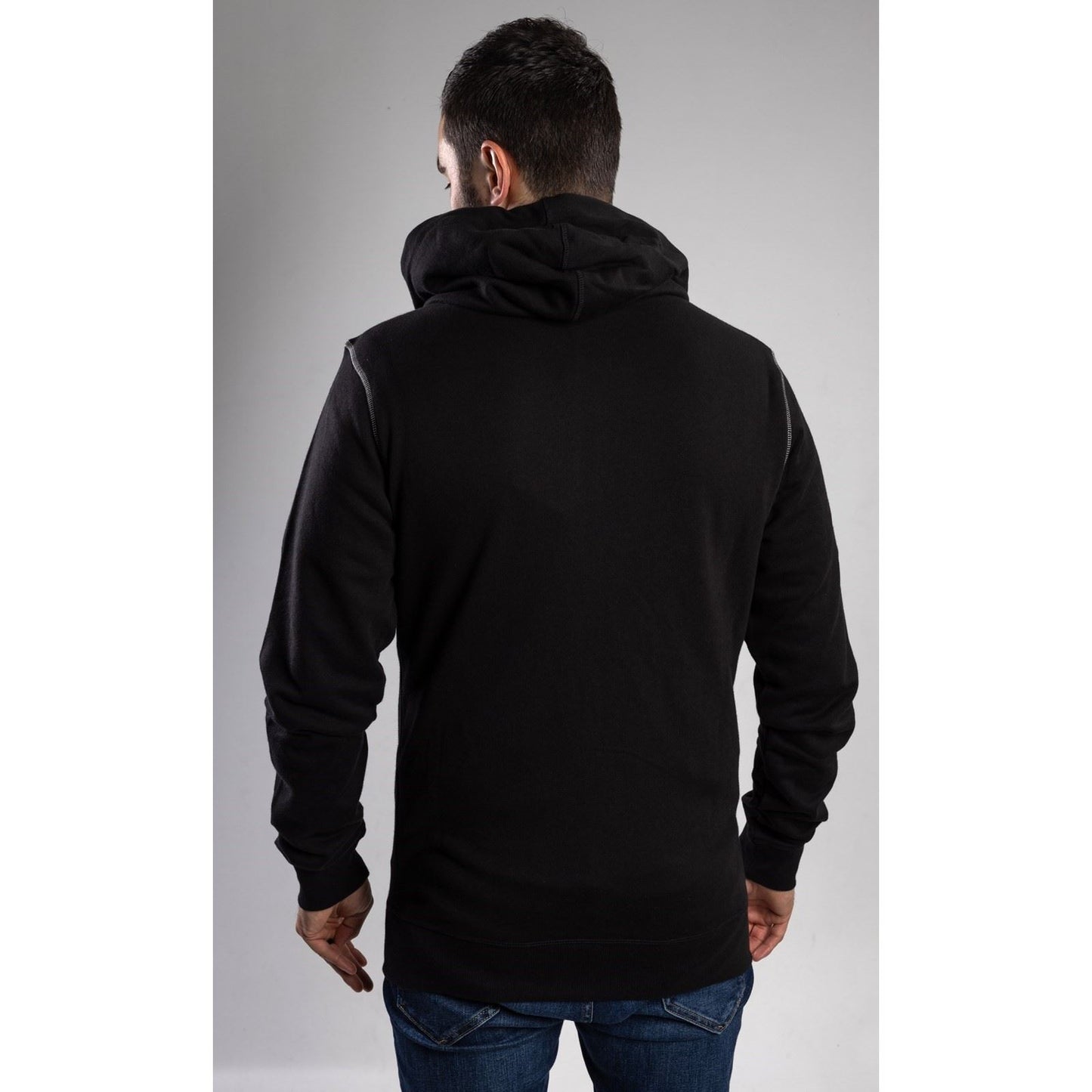 Helly Hansen Workwear Oxford Zip Cotton Men's Black Hooded Sweatshirt