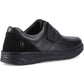 Hush Puppies Forde Touch Fastening Leather Men's Black Loafers