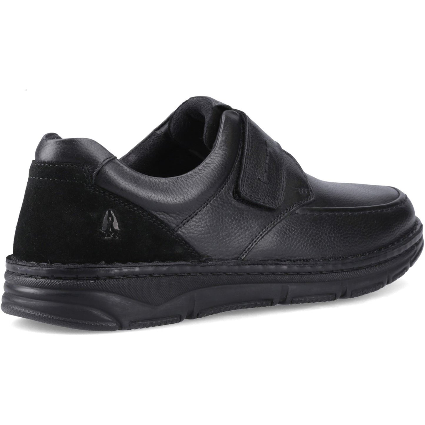 Hush Puppies Forde Touch Fastening Leather Men's Black Loafers