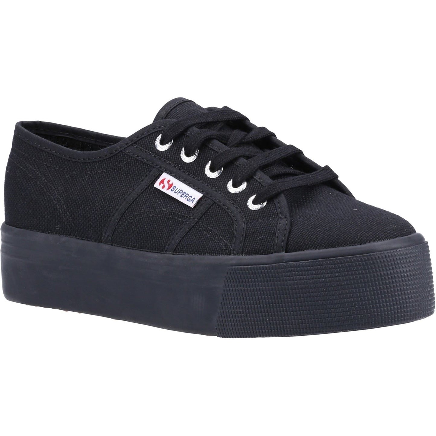 Superga Women's 2790 LINEA UP AND DOWN TRAINER in Full Black
