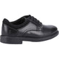 Hush Puppies Tommy Leather Youth Black Shoes