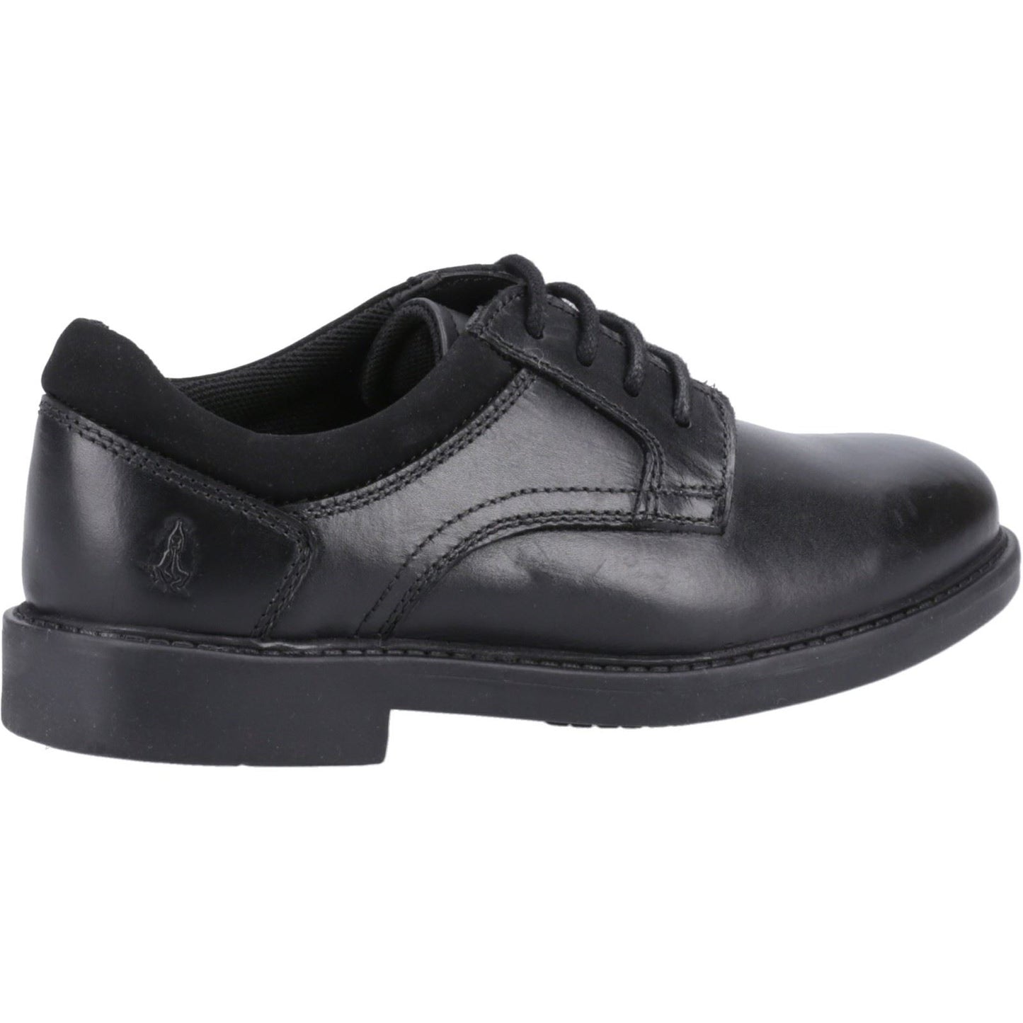 Hush Puppies Tommy Leather Youth Black Shoes