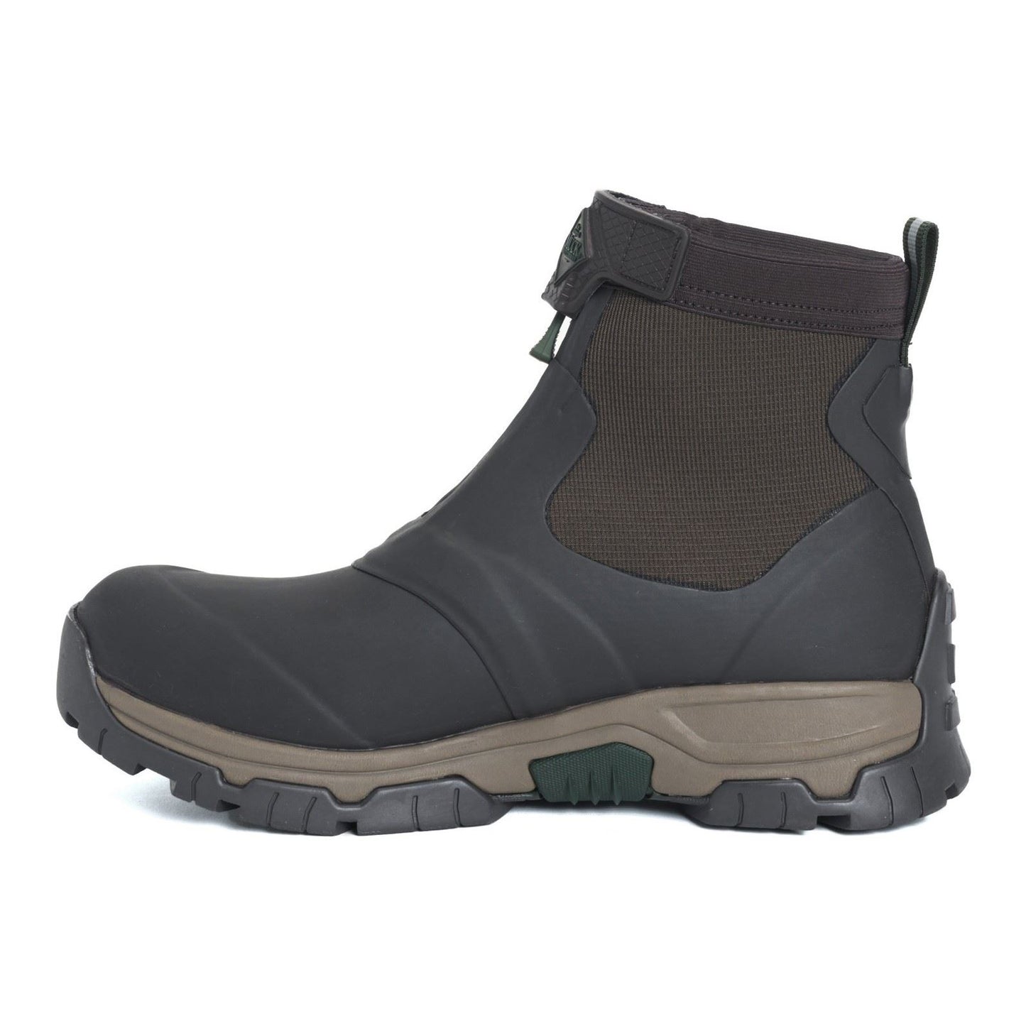 Muck Boots Men's Apex Mid Zip Wellingtons in Dark Brown