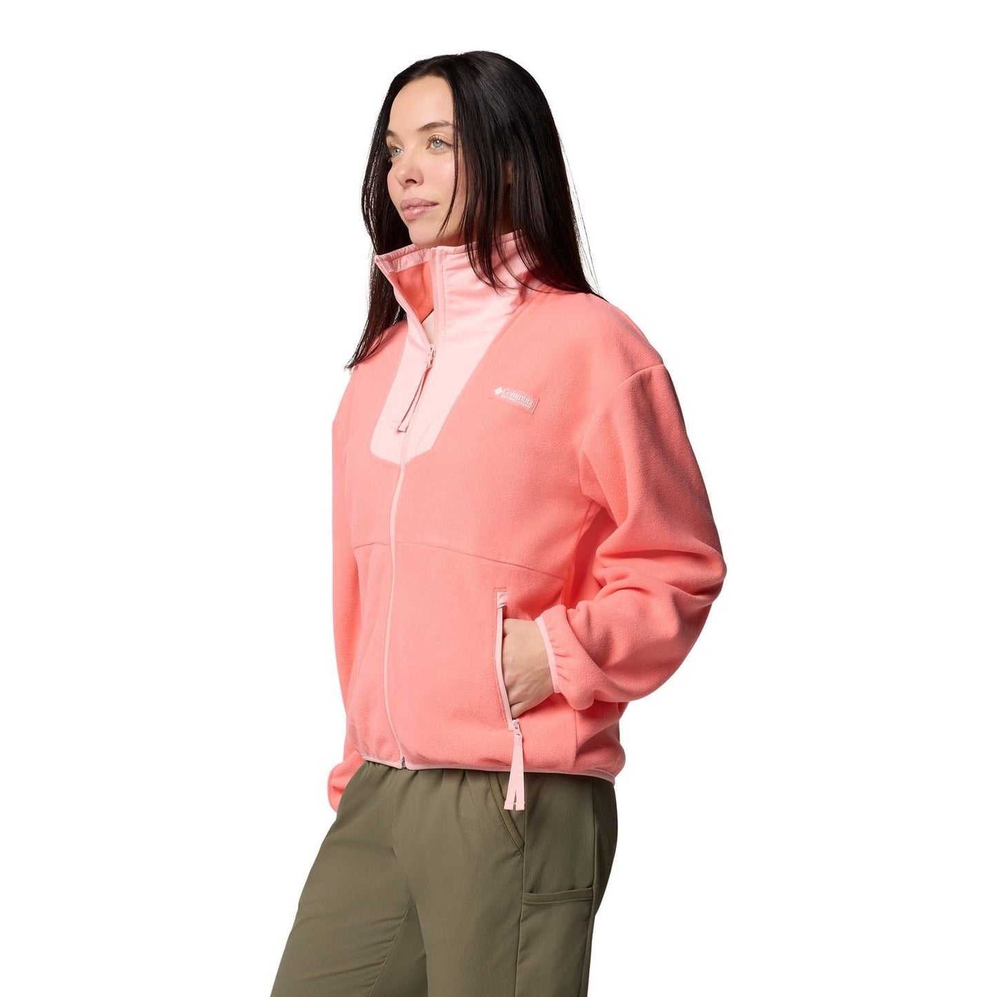 Columbia Sequoia Grove Full Zip Fleece Women's Red Fleece Jackets