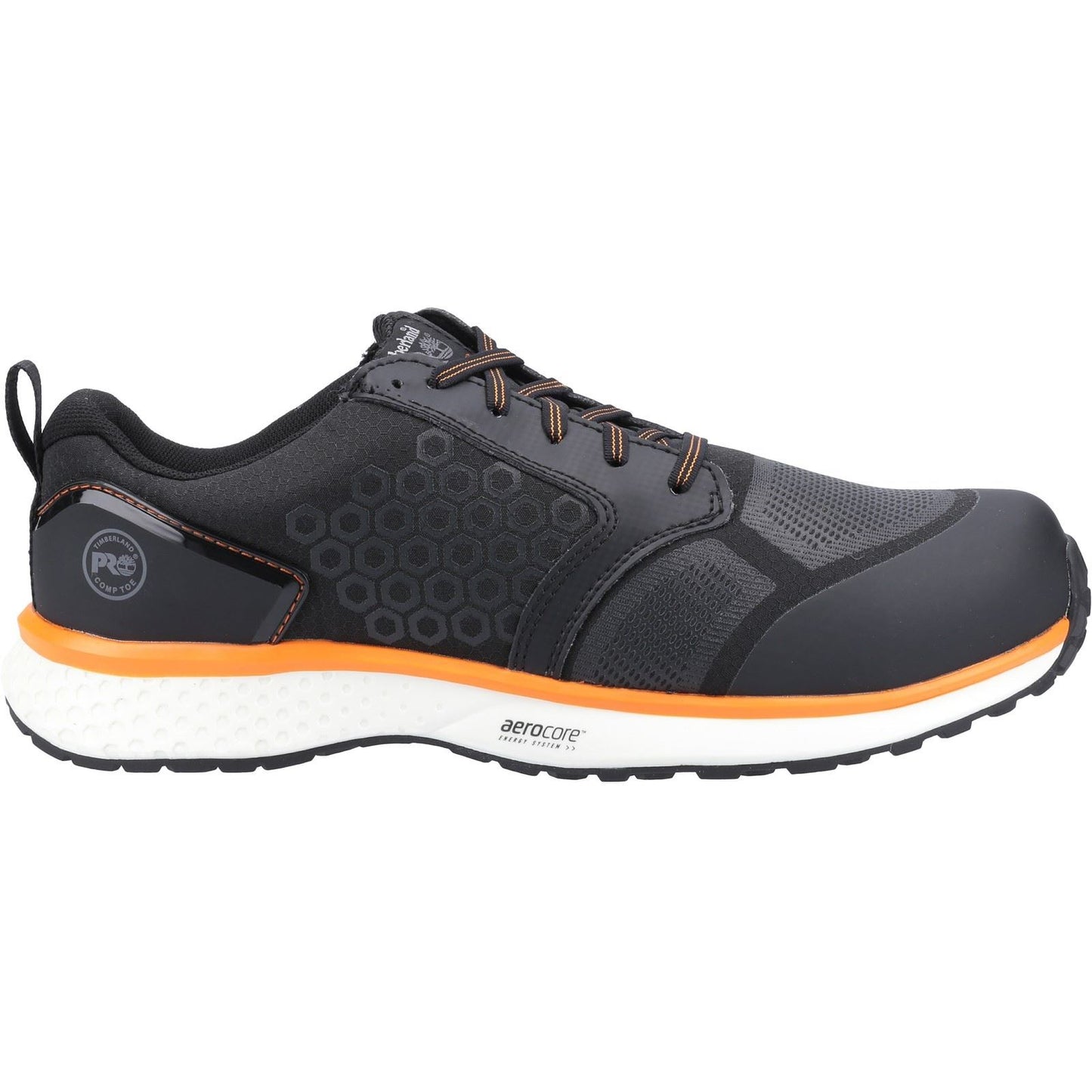 Timberland Pro Men's Reaxion Composite Safety Trainer in Black/Orange