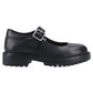 Hush Puppies Aurora Junior Leather Girl's Black Shoes