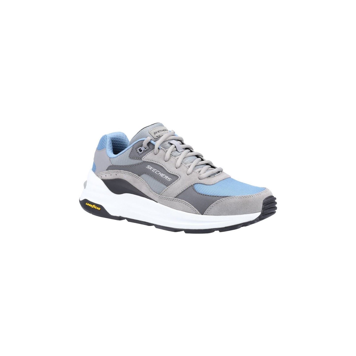 Skechers Men's Global Jogger Shoe in Grey/Blue