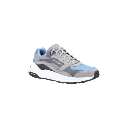 Skechers Men's Global Jogger Shoe in Grey/Blue