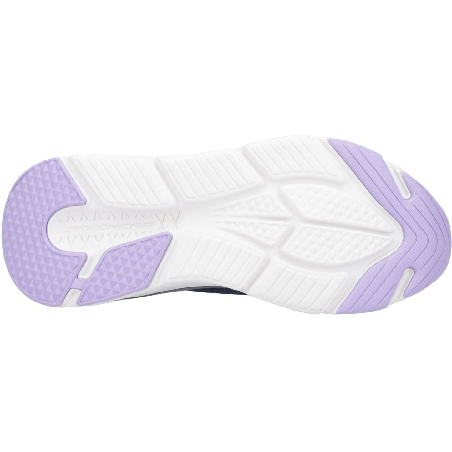 Skechers Women's Max Cushioning - Smooth Shoe in Navy/Lavender