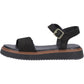 Hush Puppies Cassie Nubuck Women's Black Sandals